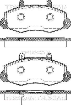 Triscan 8110 16009 - Kit pastiglie freno, Freno a disco autozon.pro