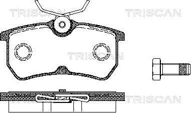 Triscan 8110 16002 - Kit pastiglie freno, Freno a disco autozon.pro