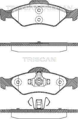 Triscan 8110 16014 - Kit pastiglie freno, Freno a disco autozon.pro