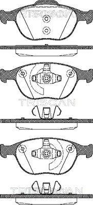 Triscan 8110 16012 - Kit pastiglie freno, Freno a disco autozon.pro