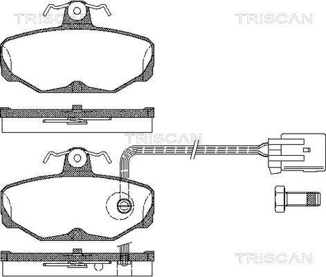 Triscan 8110 16164 - Kit pastiglie freno, Freno a disco autozon.pro