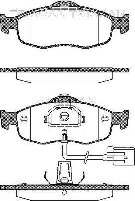 Triscan 8110 16160 - Kit pastiglie freno, Freno a disco autozon.pro