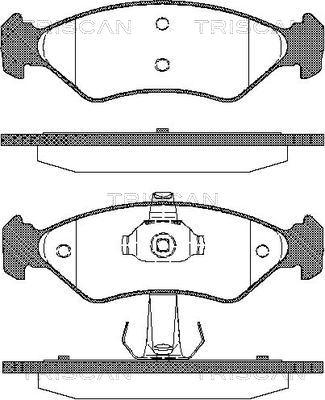 Triscan 8110 16168 - Kit pastiglie freno, Freno a disco autozon.pro