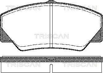 Triscan 8110 16844 - Kit pastiglie freno, Freno a disco autozon.pro