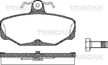 Triscan 8110 16869 - Kit pastiglie freno, Freno a disco autozon.pro