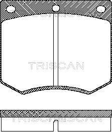 Triscan 8110 16229 - Kit pastiglie freno, Freno a disco autozon.pro