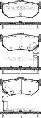 Triscan 8110 10998 - Kit pastiglie freno, Freno a disco autozon.pro