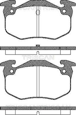 Triscan 8110 10943 - Kit pastiglie freno, Freno a disco autozon.pro