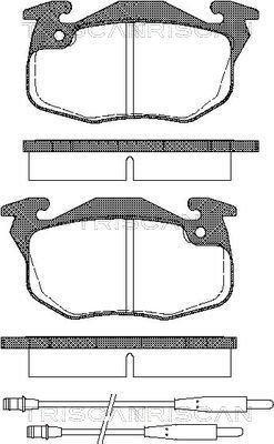 Triscan 8110 10979 - Kit pastiglie freno, Freno a disco autozon.pro