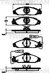 Triscan 8110 10541 - Kit pastiglie freno, Freno a disco autozon.pro