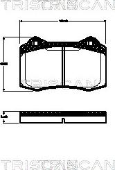 Triscan 8110 10555 - Kit pastiglie freno, Freno a disco autozon.pro