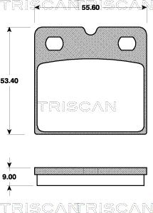 Triscan 8110 10569 - Kit pastiglie freno, Freno di stazionamento a disco autozon.pro