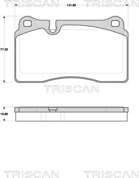 Triscan 8110 10561 - Kit pastiglie freno, Freno a disco autozon.pro