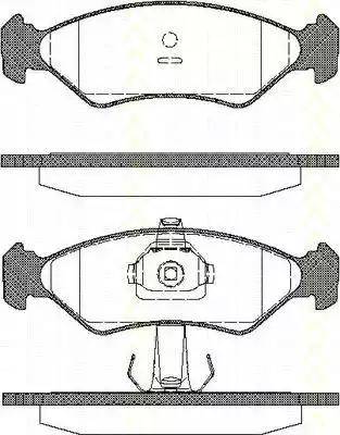 Triscan 8110 10505 - Kit pastiglie freno, Freno a disco autozon.pro