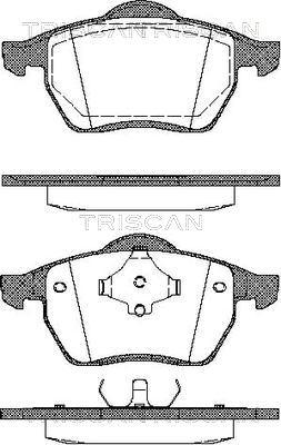 Triscan 8110 10502 - Kit pastiglie freno, Freno a disco autozon.pro