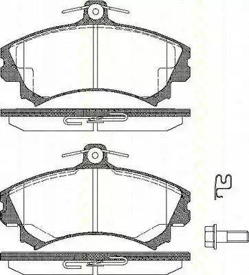 Triscan 8110 10507 - Kit pastiglie freno, Freno a disco autozon.pro