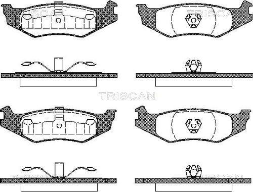 Triscan 8110 10519 - Kit pastiglie freno, Freno a disco autozon.pro