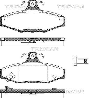 Triscan 8110 10539 - Kit pastiglie freno, Freno a disco autozon.pro