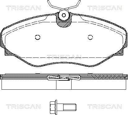 Triscan 8110 10535 - Kit pastiglie freno, Freno a disco autozon.pro