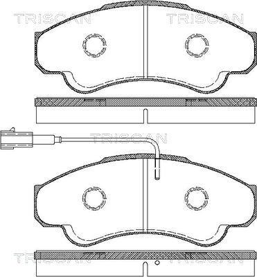 Triscan 8110 10532 - Kit pastiglie freno, Freno a disco autozon.pro