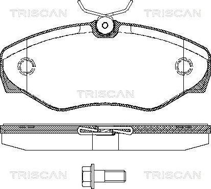 Triscan 8110 10529 - Kit pastiglie freno, Freno a disco autozon.pro