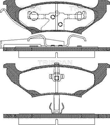 Triscan 8110 10523 - Kit pastiglie freno, Freno a disco autozon.pro