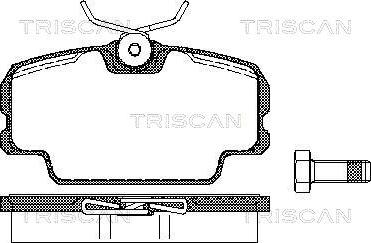 Triscan 8110 10098 - Kit pastiglie freno, Freno a disco autozon.pro