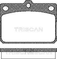 Triscan 8110 10009 - Kit pastiglie freno, Freno a disco autozon.pro