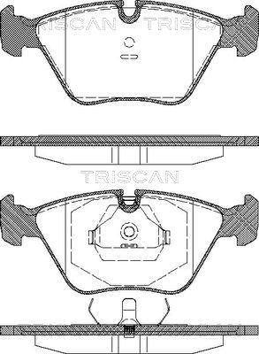 Triscan 8110 10001 - Kit pastiglie freno, Freno a disco autozon.pro