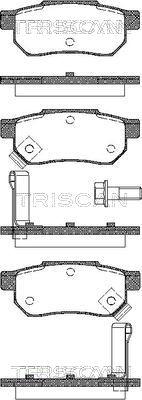 Triscan 8110 10014 - Kit pastiglie freno, Freno a disco autozon.pro