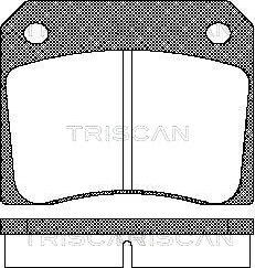 Triscan 8110 10011 - Kit pastiglie freno, Freno a disco autozon.pro