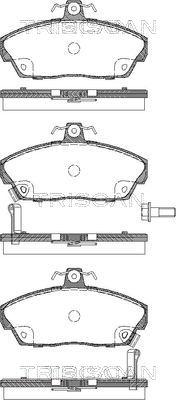 Triscan 8110 10013 - Kit pastiglie freno, Freno a disco autozon.pro