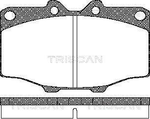 Triscan 8110 10034 - Kit pastiglie freno, Freno a disco autozon.pro