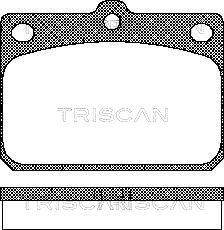 Triscan 8110 10027 - Kit pastiglie freno, Freno a disco autozon.pro