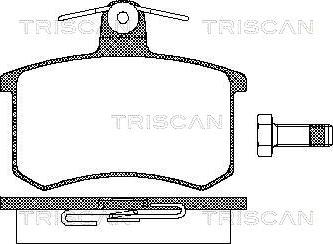 Triscan 8110 10116 - Kit pastiglie freno, Freno a disco autozon.pro