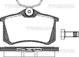 Triscan 8110 10864 - Kit pastiglie freno, Freno a disco autozon.pro