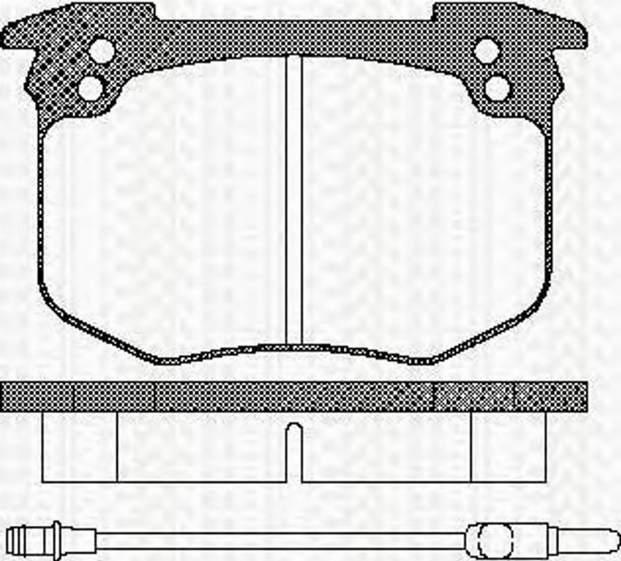 Triscan 811010814 - Kit pastiglie freno, Freno a disco autozon.pro