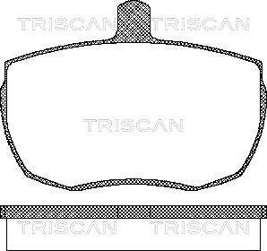 Triscan 8110 10815 - Kit pastiglie freno, Freno a disco autozon.pro