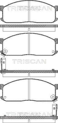 Triscan 8110 10873 - Kit pastiglie freno, Freno a disco autozon.pro