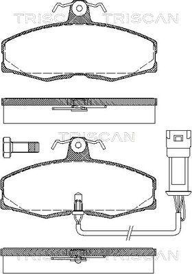 Triscan 8110 10301 - Kit pastiglie freno, Freno a disco autozon.pro