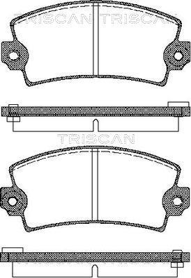 Triscan 8110 10330 - Kit pastiglie freno, Freno a disco autozon.pro