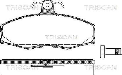 Triscan 8110 10232 - Kit pastiglie freno, Freno a disco autozon.pro