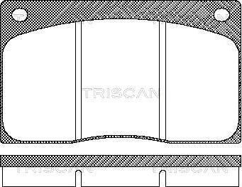 Triscan 8110 10799 - Kit pastiglie freno, Freno a disco autozon.pro