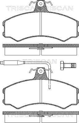 Valeo P400S - Kit pastiglie freno, Freno a disco autozon.pro