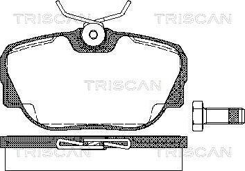 Triscan 8110 11922 - Kit pastiglie freno, Freno a disco autozon.pro