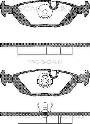 Triscan 8110 11099 - Kit pastiglie freno, Freno a disco autozon.pro