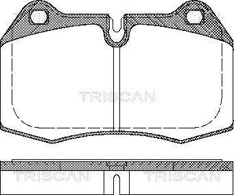 Triscan 8110 11004 - Kit pastiglie freno, Freno a disco autozon.pro