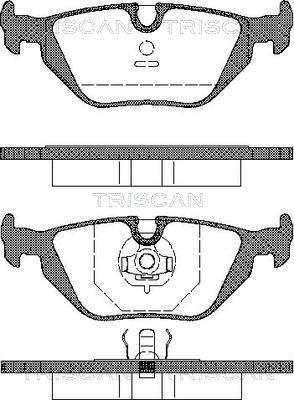 Triscan 8110 11001 - Kit pastiglie freno, Freno a disco autozon.pro