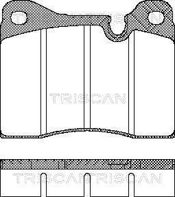 Triscan 8110 11226 - Kit pastiglie freno, Freno a disco autozon.pro