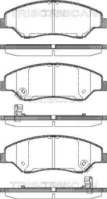 Triscan 8110 18005 - Kit pastiglie freno, Freno a disco autozon.pro